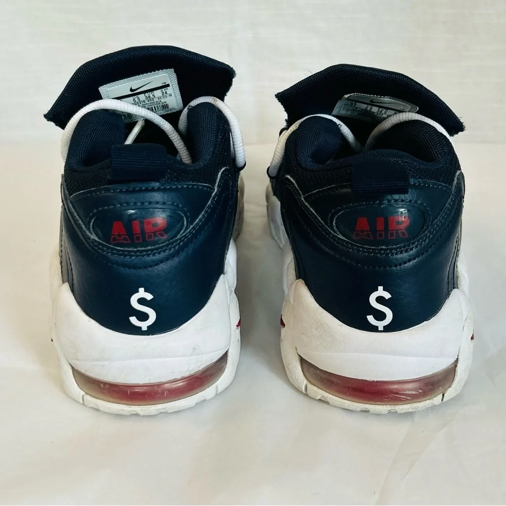 Nike Air Money Youth Obsidian Black Designer Luxury Leather‎ Sneakers